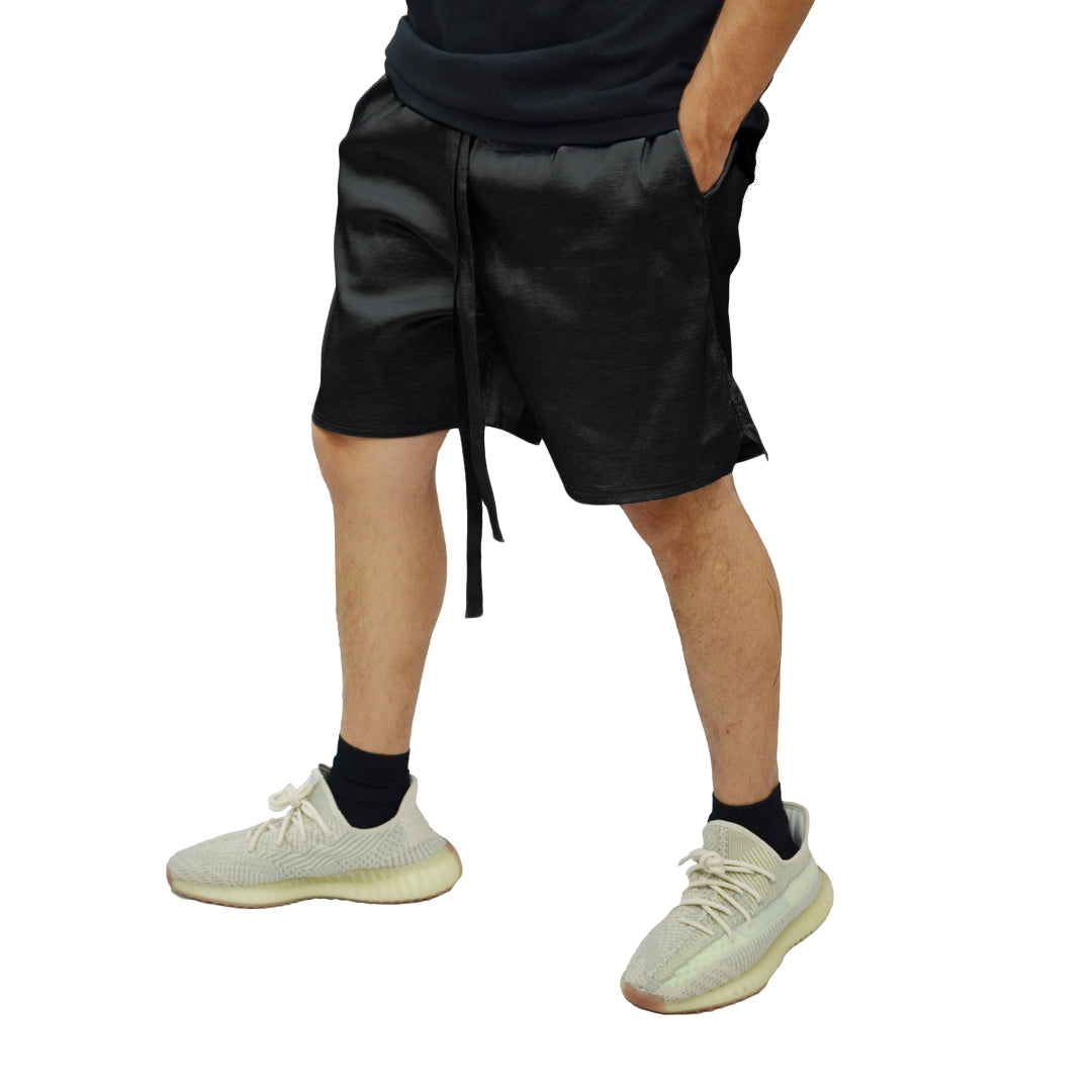 Black Nylon strech Short