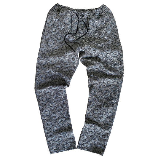 Grey Monogram Pants