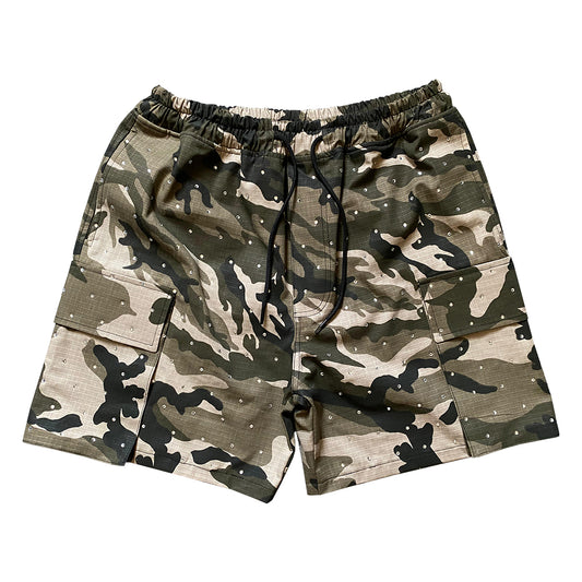 Rhinestone Camo Short