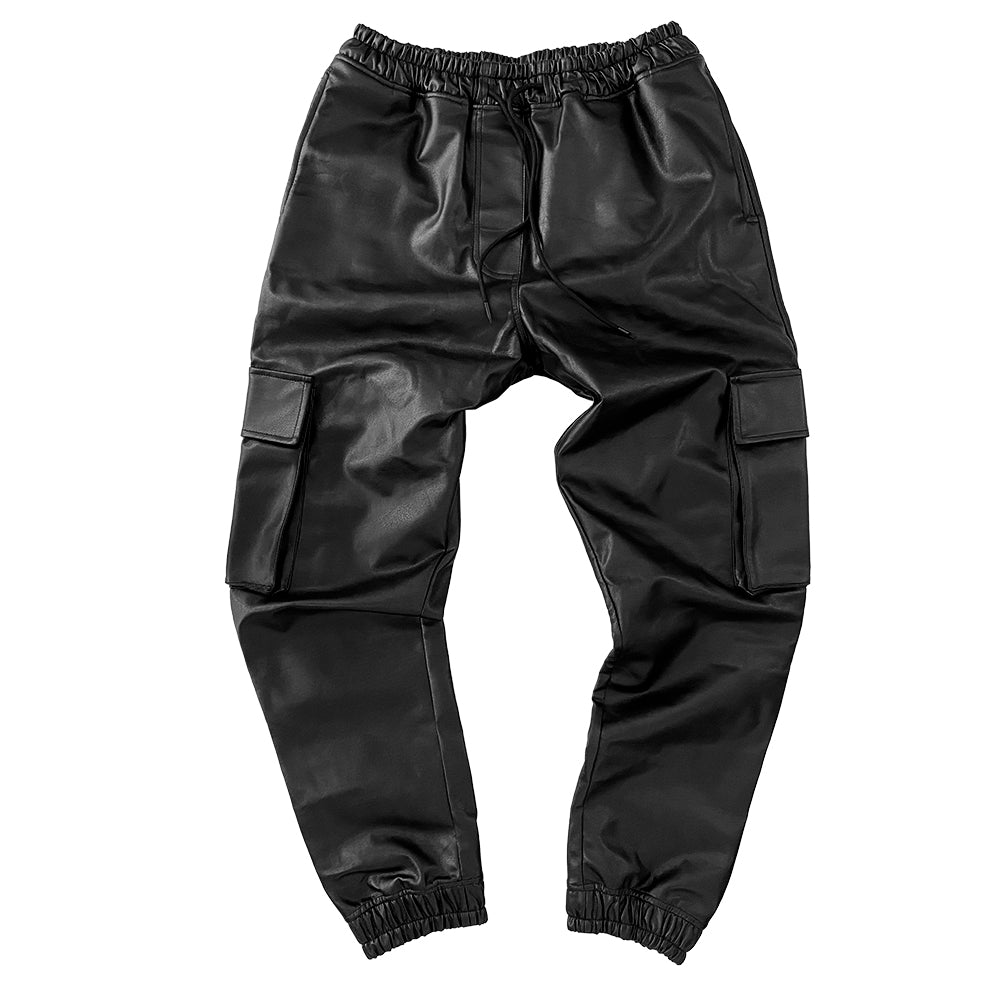 Leather Cargo Pants