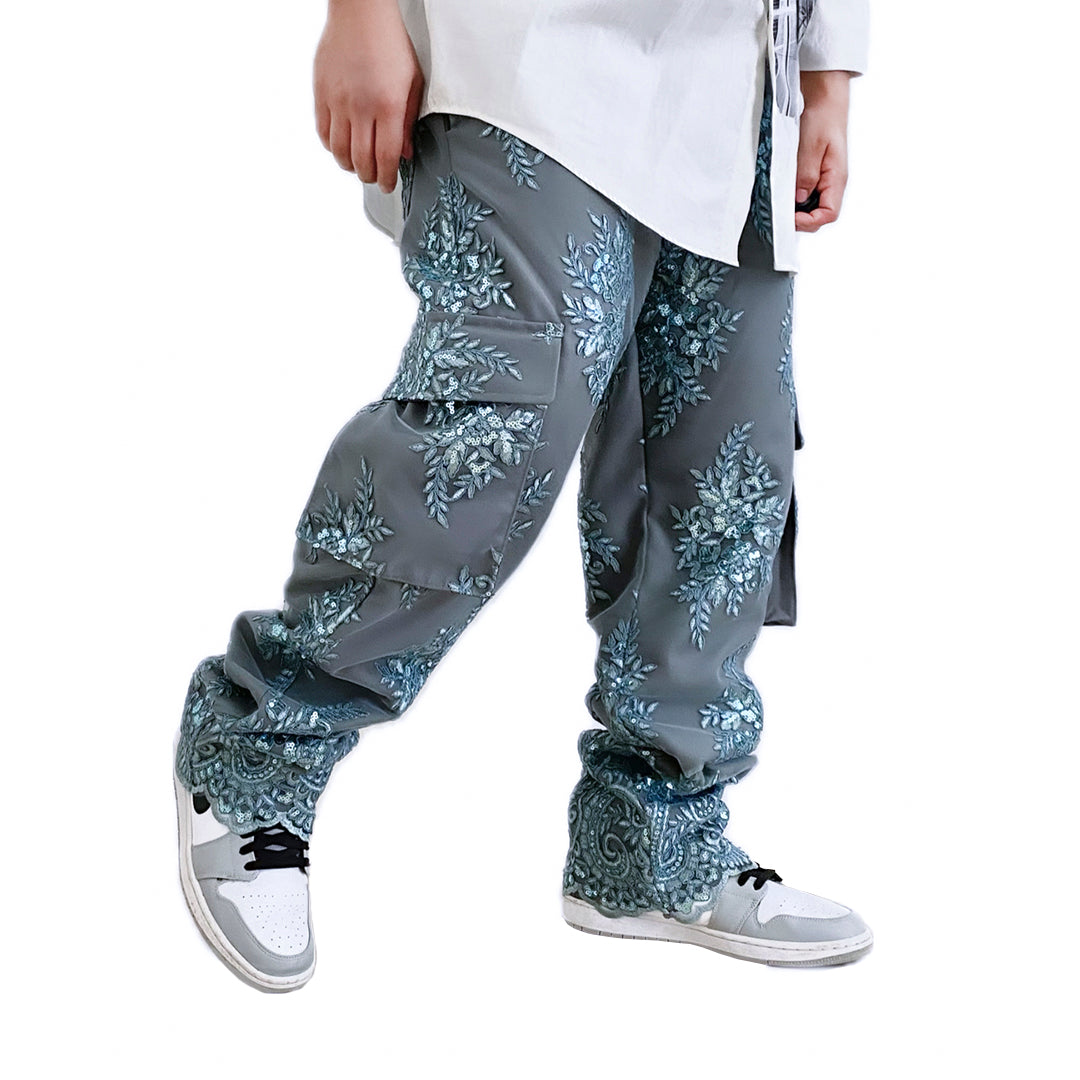 Premium Royal Cargo Pants Grey