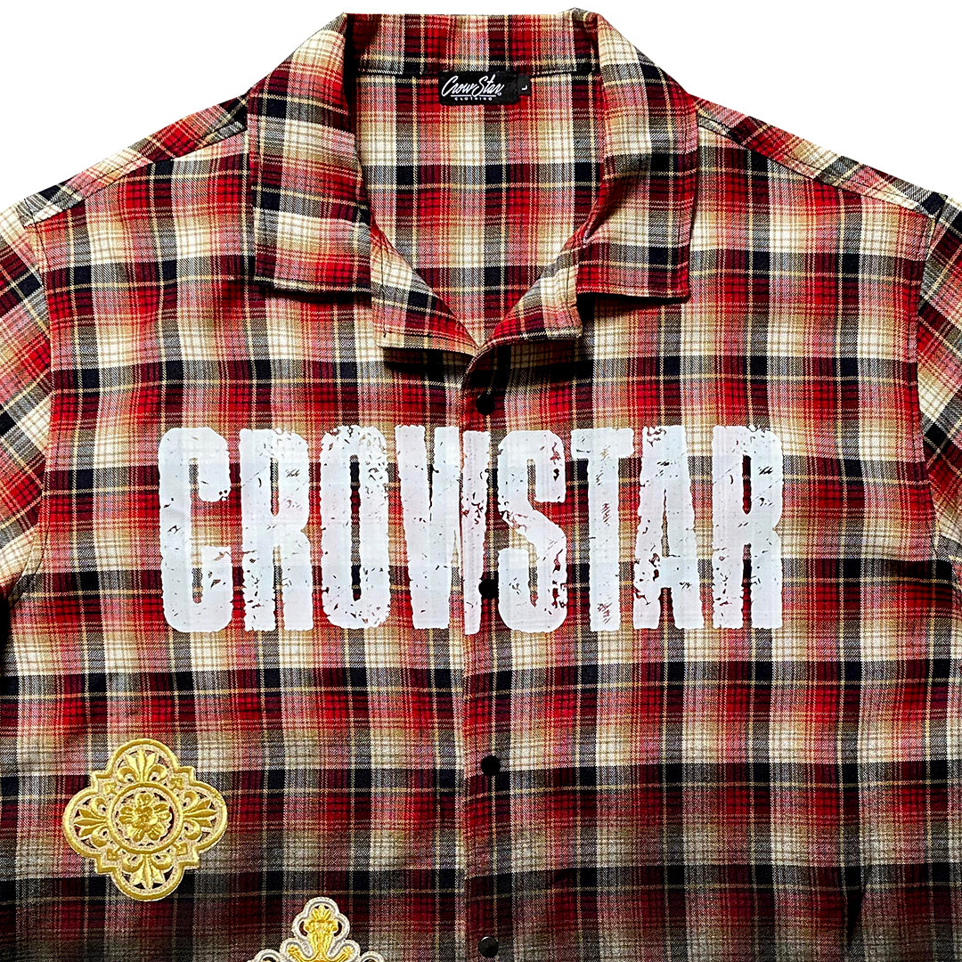 Crowstar Patches Flannel