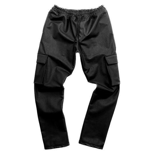 Snake Leather Cargo Pants