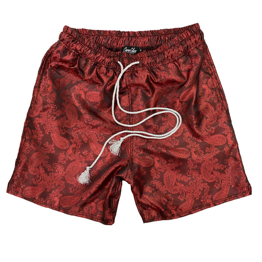 Red Paisley short