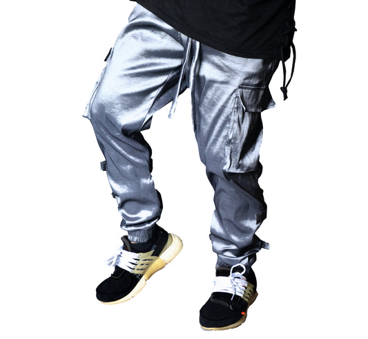 Silver Cargo Pants