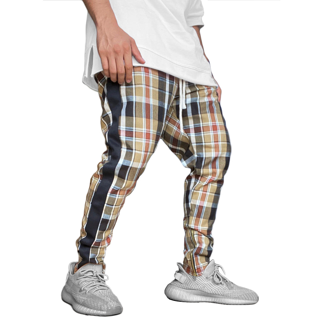 Beige Track Pants Escoces